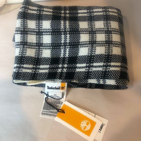 TIMBERLAND Plaid Flat Knit Scarf NWT - Picture 8 of 12